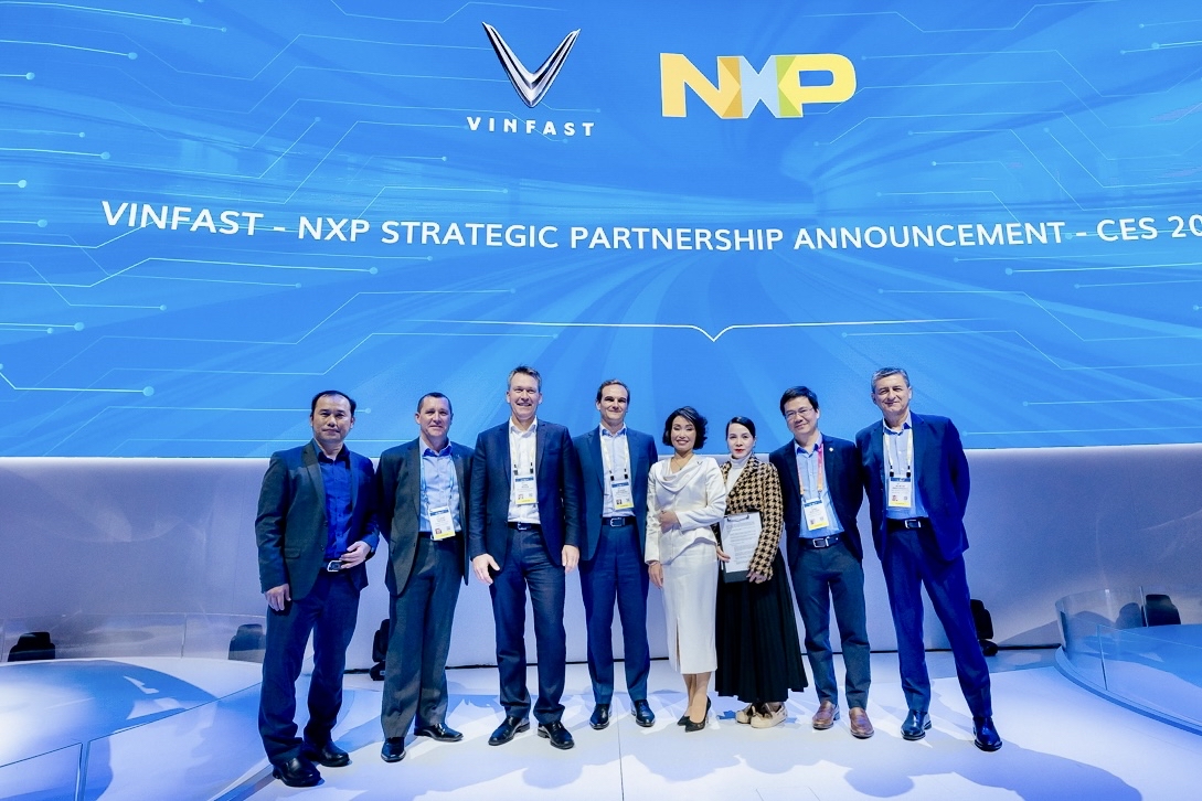VinFast và NXP tác phát triển xe điện thông minh 